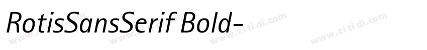 RotisSansSerif Bold字体转换